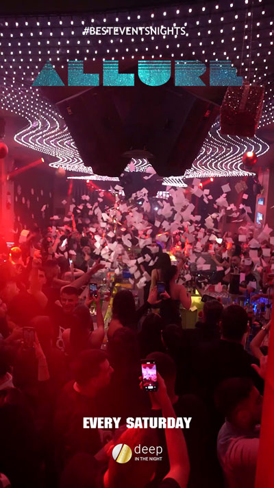 Deep Club Allure Satuyrdays event Νέο Ηράκλειο