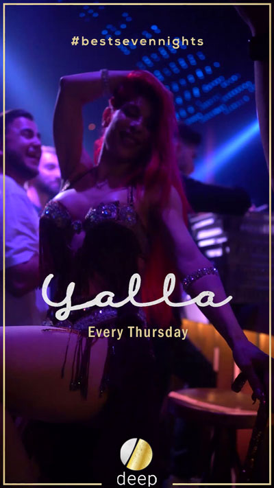 Deep Club Yalla Thursdays event Νέο Ηράκλειο